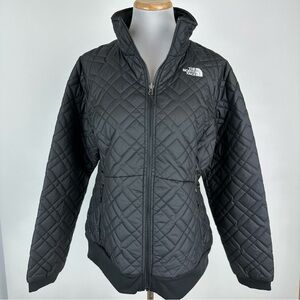 The North Face Black Quilted Jacket Size Large